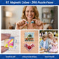 TOSY Picture Cube I Love You Mom: 6-in-1 Magnetic Picture Puzzle, 61 Blocks, 366 Puzzle Faces, 0.6in, B031, Seamless UV Art, Display-Ready Frame