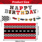 Race Car Party Decorations Happy Birthday Banner Hot Race Cars Tablecloths