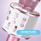 Claire's Bluetooth Karaoke Microphone for Kids, Wireless Mic with Voice Effects, Echo, USB-C Charging, Volume Controls & TF Card Slot, Portable &