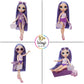 Rainbow High Swim & Style Violet, Purple 11" Fashion Doll with Shimmery Wrap to Style 10+ Ways, Removable Swimsuit, Sandals, Fun Play Accessories