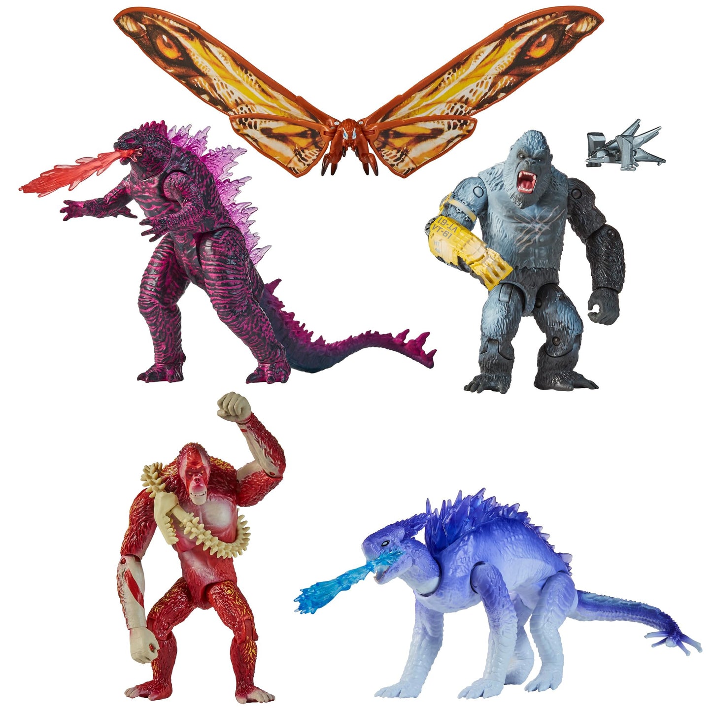 PlayMates Godzilla x Kong: Basic Figure 5-Pack Toys