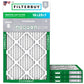 Filterbuy 16x25x1 Air Filter MERV 8 Essential Dust & Allergy Defense (4-Pack), Electrostatic Pleated HVAC AC Furnace Filters Replacement, Made in USA