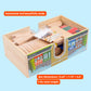 Wooden Train Set Deluxe 52 Pcs with Storage Gift Box Tunnel 9 Layouts Magnetic Trains STEM Montessori Toys Playset for Grandkids Toddler Boys Girls