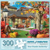 Bits and Pieces - 300 Piece Jigsaw Puzzle for Adults - 18" x 24" - The Maple House - 300 pc Large Piece Colorful Fall Autumn Jigsaw by Alan Giana