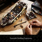 Wise Block Assassin's Creed Black Flag Jackdaw (Voyage Edition) Building Set - Pirate Ship Model with 6 Minifigures, Jackdaw Desktop Decoration