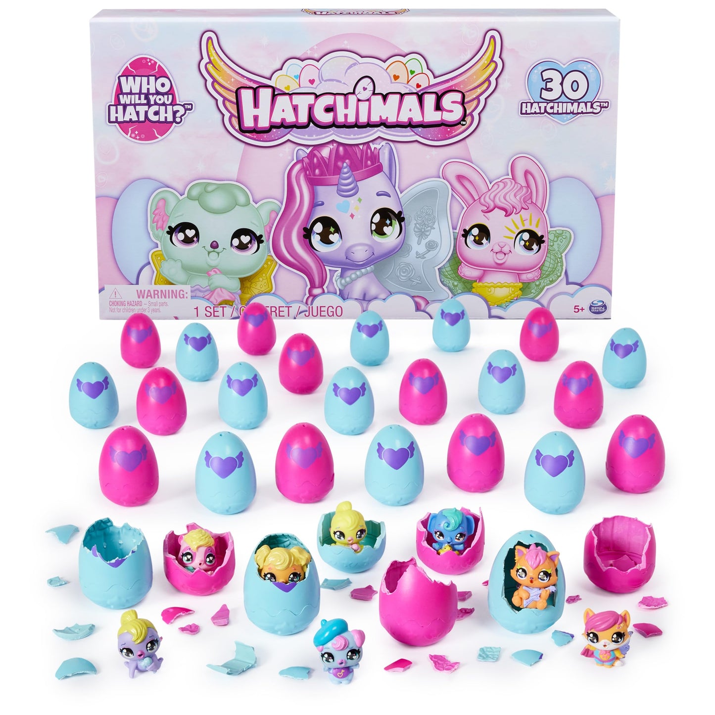 Hatchimals Alive Collectibles 30 Egg Mystery Value Pack - Mini Figures Ultimate Cracking Set: Who Will You Hatch - Stocking Stuffer Pack -30 Unique