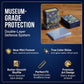 GuarditechProX 100+100 Double Sleeve Bundle - Matte Art Card Sleeves & Tight Fit Inner Sleeves, Acid-Free Standard Size Deck Protectors with Storage