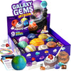 Dan&Darci Galaxy Gem Dig Kit for Kids - Gemstones Digging Science Kits for Kid Age 6-7, 6-8, 8-10 - Gifts for 6 7 8 9 10 11 Year Old Boys & Girls