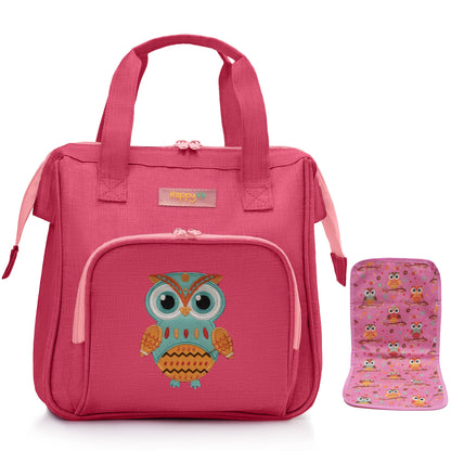 HappyVk Baby Doll Diaper Bag with Changing Pad - Realistic, Spacious & Comfortably Designed for Pretend Play