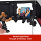 Mattel WWE Knuckle Crunchers 2-in-1 Microphone & Playset with Action Figure & 2 Accessories, Final Boss Set with 3.25-inch the Rock