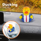 4E's Novelty Large Rubber Duck - 3.15 Inch Rubber Duck , 1 Piece - Great for Jeep Ducking, Bath Tub Toys Christmas White Elephant Exchange Gag Gift