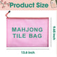 czzwak 2Pack Mahjong Tile Bag, Case for American Mah jong, Mahjong Gifts Accessories, Red