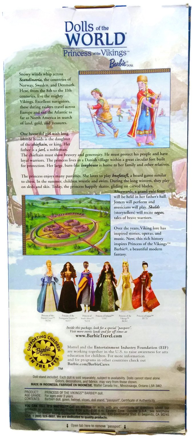 Mattel Barbie Dolls of the World Princess Collection - Princess of the Vikings 2003 Collector Edition