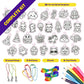 Shrinky Magic Craft Kit for Kids - Shrink Kit for Girls - Arts and Crafts for Kids Ages 4-8, 6-8, 8-12 - Craft Kits - 6 7 8 Year Old Girl Birthday