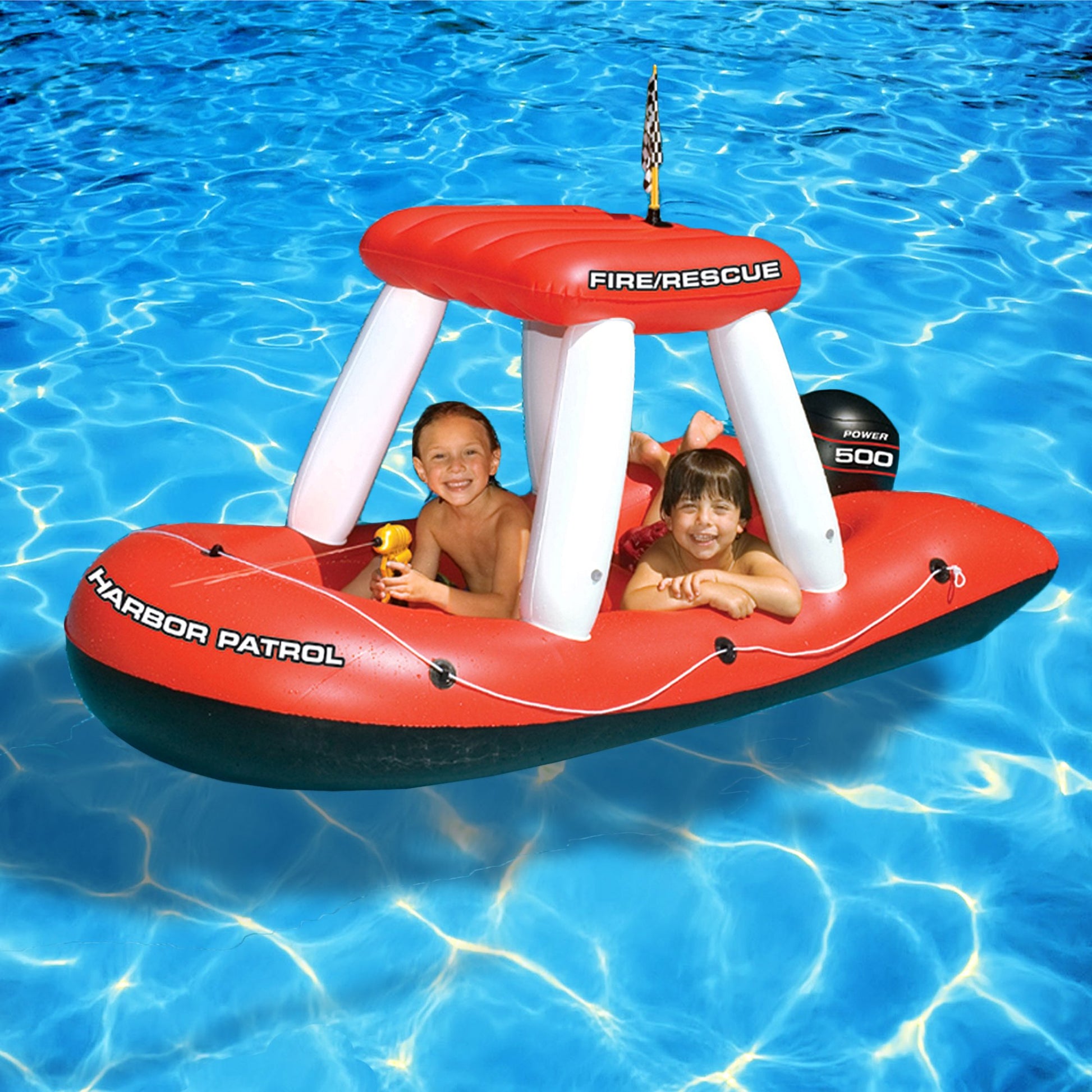 SWIMLINE | Inflatable Water Squirter Float for Kids | 75" | Fire Boat