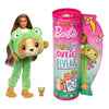 Barbie Cutie Reveal Doll & Accessories with Animal Costume & 10 Surprises Including Color Change, Puppy as Frog in Costume-Themed Series