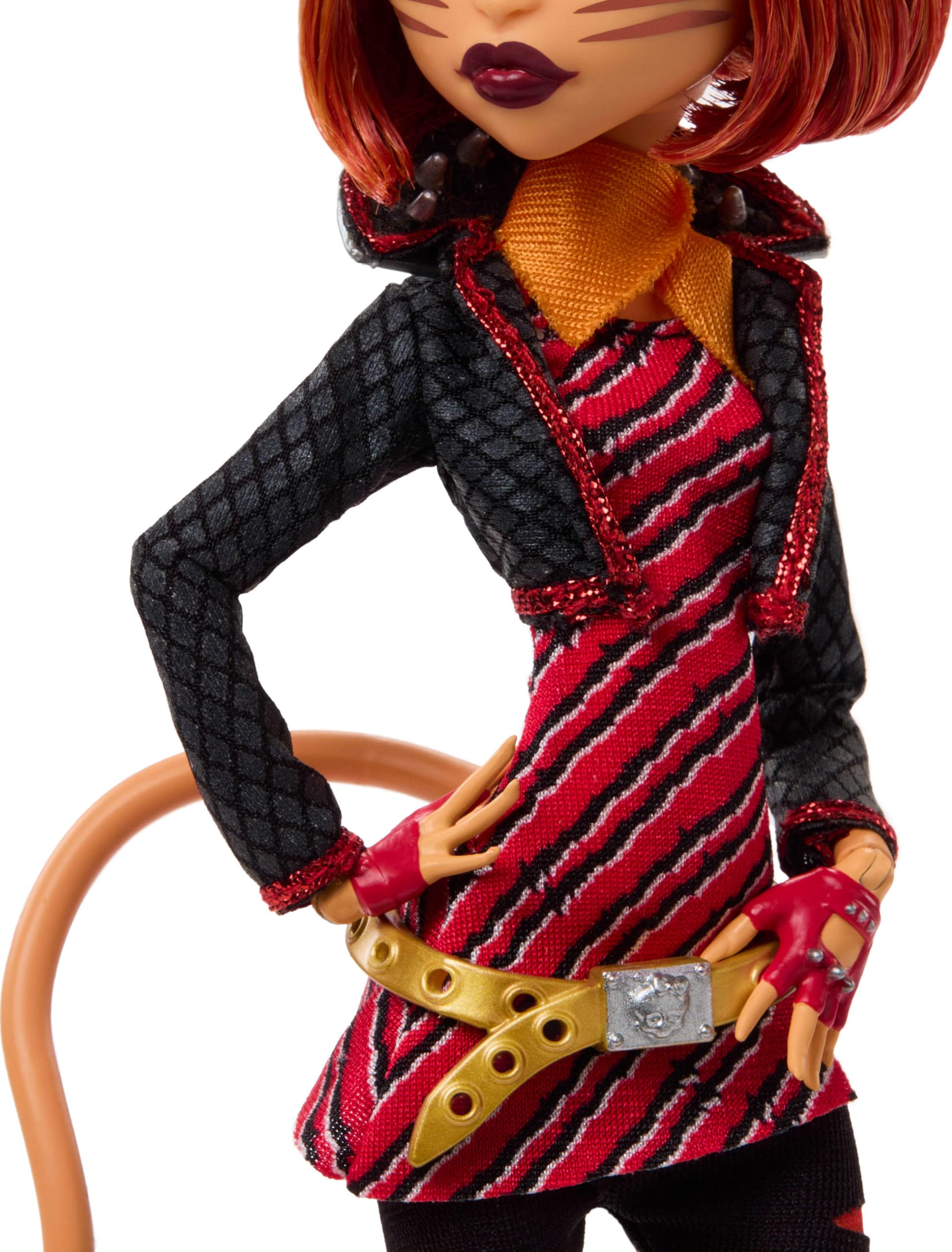 Monster High Boo-riginal Creeproduction Doll, Toralei Collectible Reproduction with Doll Stand, Diary, and Pet Saber-Tooth Tiger Sweet Fangs