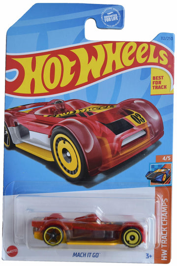 Hot Wheels Mach It Go, HW Track Champs 4/5 [red] 112/250