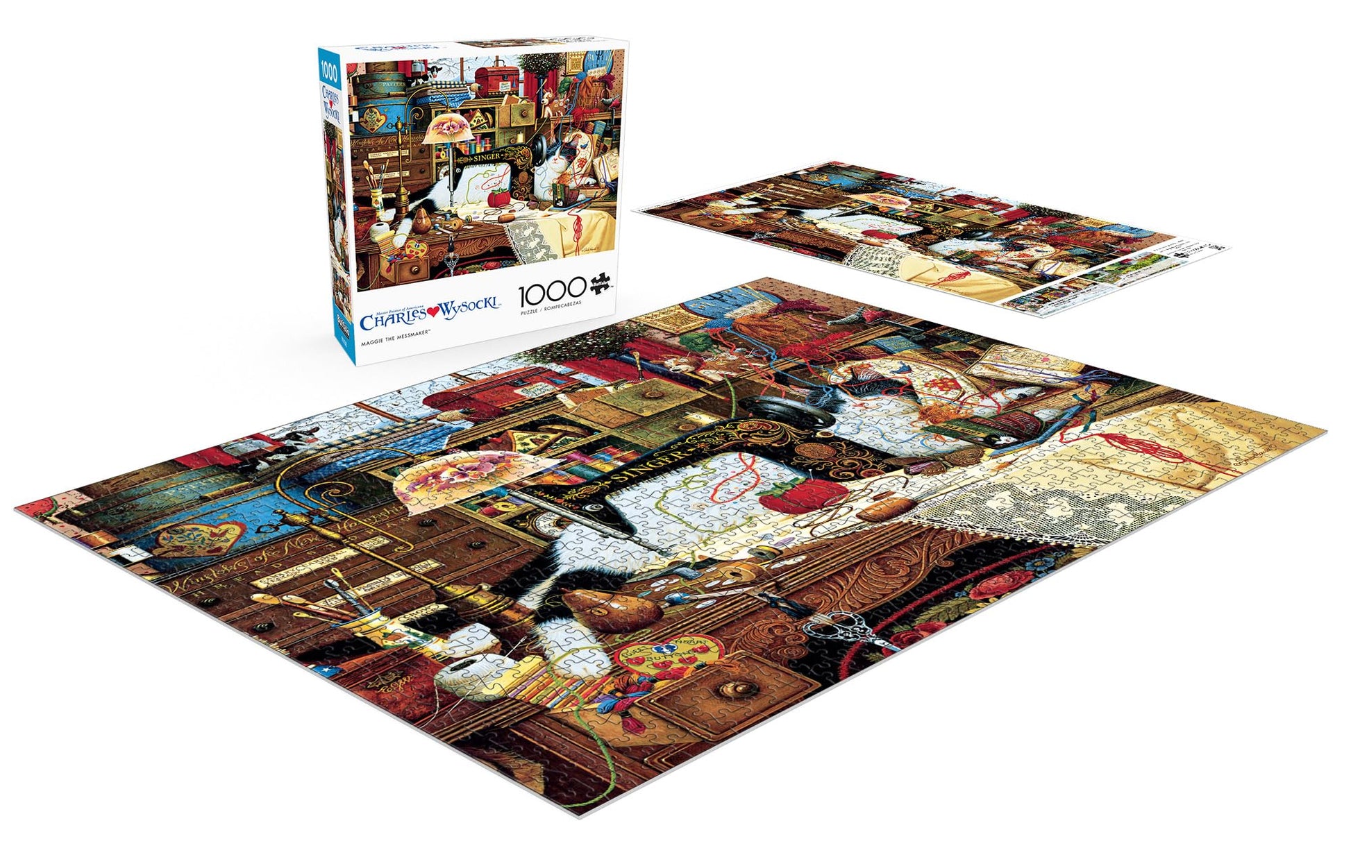 Buffalo Games - Charles Wysocki Maggie The Messmaker - 1000 Piece Puzzle