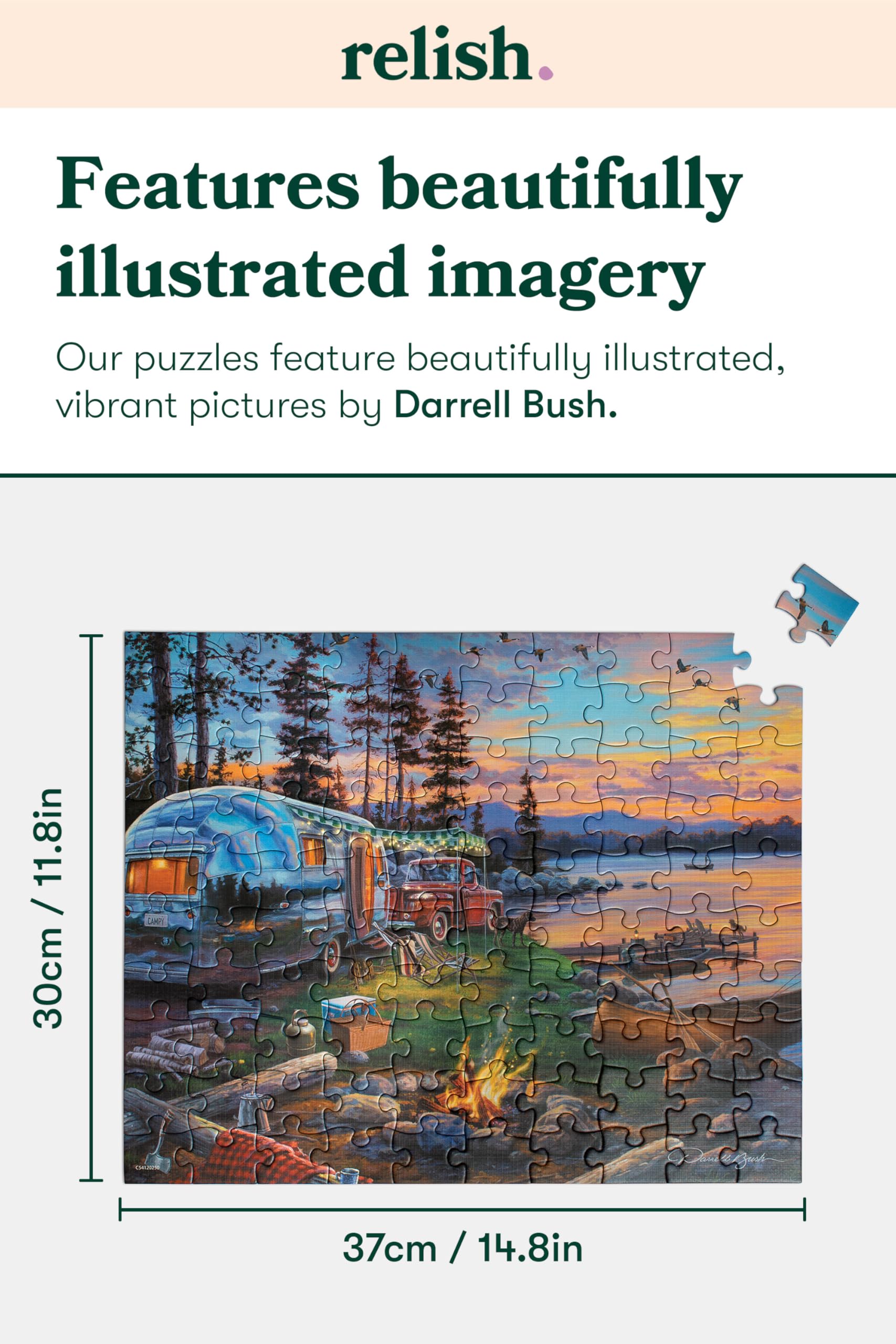 Relish - Dementia Jigsaw Puzzle for Adults, 100 Piece Great Outdoors Puzzle - Activities & Gifts for Seniors with Alzheimer's