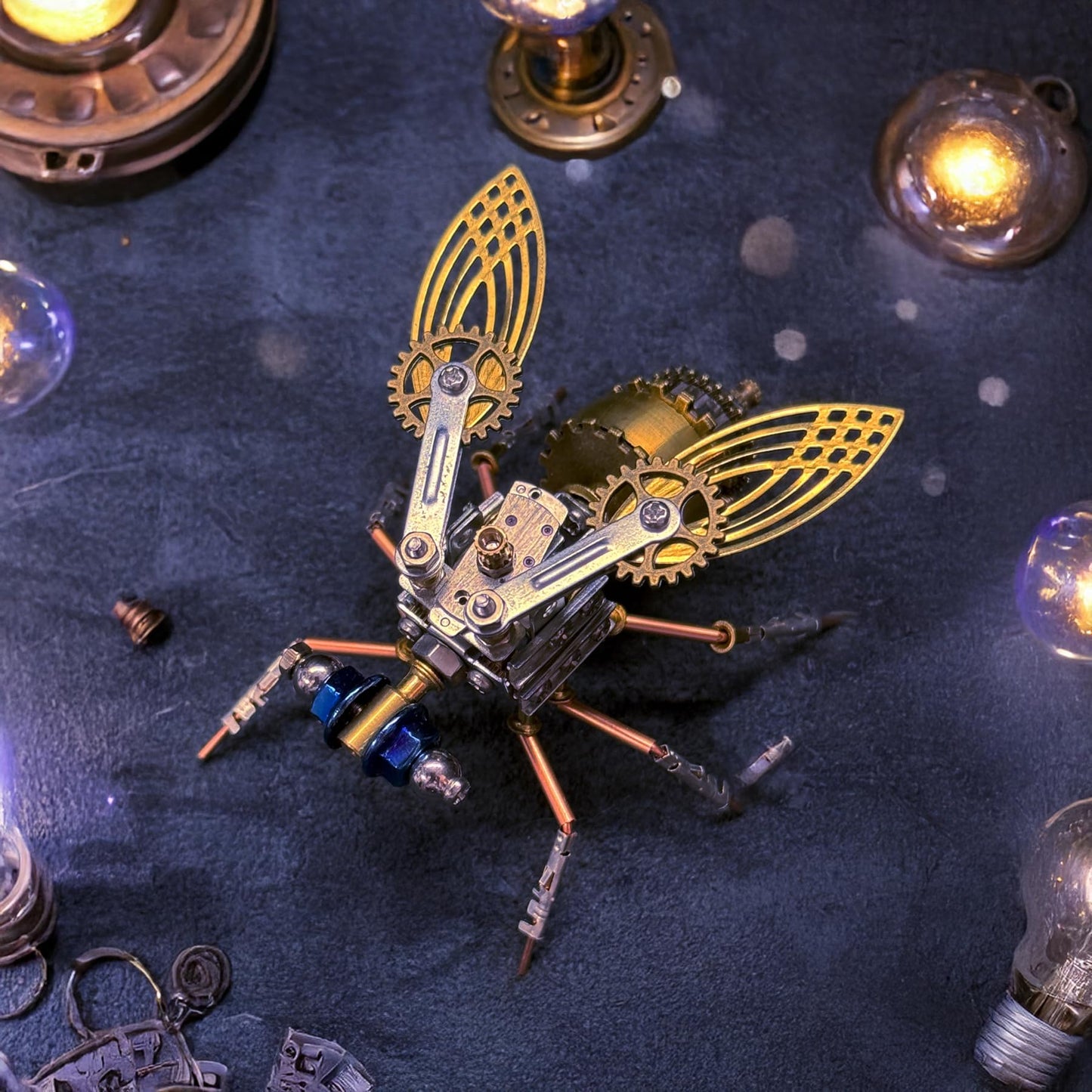 3D Metal Puzzles for Adults Teens-160+Pcs-Mechanical Fruit FIy Bee Insect Models-3 Hours to Build-Ideal for Birthday Gifts and Decorations(Mechanical