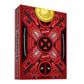 theory11 Deadpool Playing Cards - Red Suit Superhero Poker Deck with Silver Foil Box, Custom Art, Magic, Cardistry, Game Night Gift for Marvel Fans