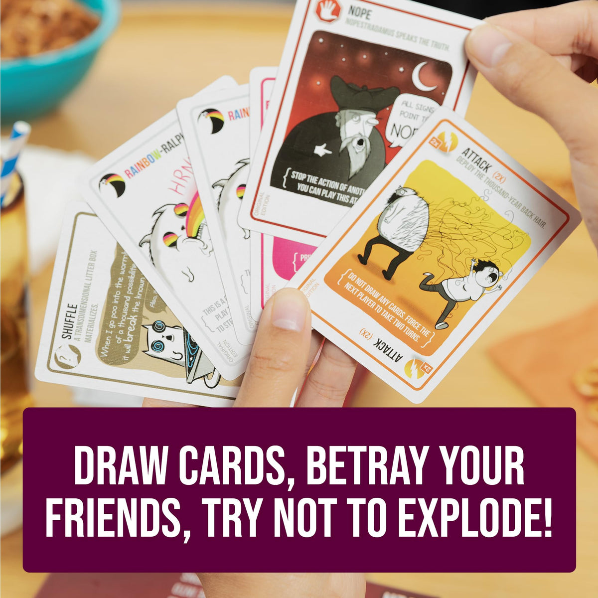 Exploding Kittens Party Pack, 2-10 Players, Ages 7+ Card Game