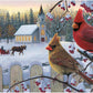 Buffalo Games - White Crimson Morning - 1000 Piece Jigsaw Puzzle for Adults