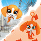 Miraculous Ladybug Kwami 5-inch Lifesize Backpack Keychains - Barkk The Dog Clip-On Toys - Portable Ladybug and Cat Noir Accessories, Keychain Plush