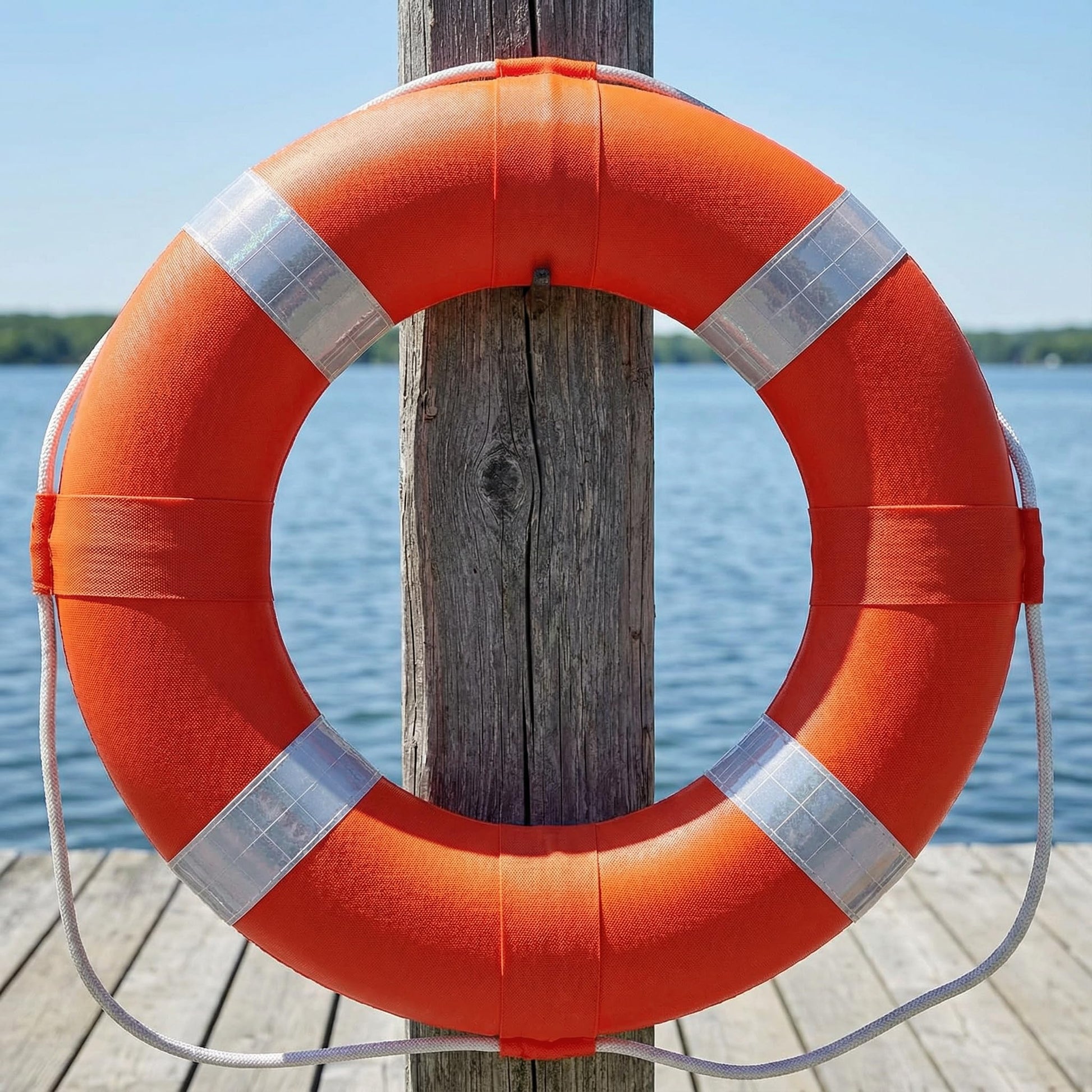 20 Inch / 50cm Pool Safety Life Preserver Throw Ring Buoy