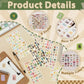 48 Sheets Vintage Letter Stickers for Scrapbooking Supplies, 2776 Pcs Self-Adhesive Vinyl Cute Alphabet Number Decals for Junk Journal Scrapbook