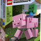 LEGO Minecraft Pig BigFig and Baby Zombie Character 21157 Cool Buildable Play-and-Display Toy Animal Figure for Kids, New 2020 (159 Pieces)