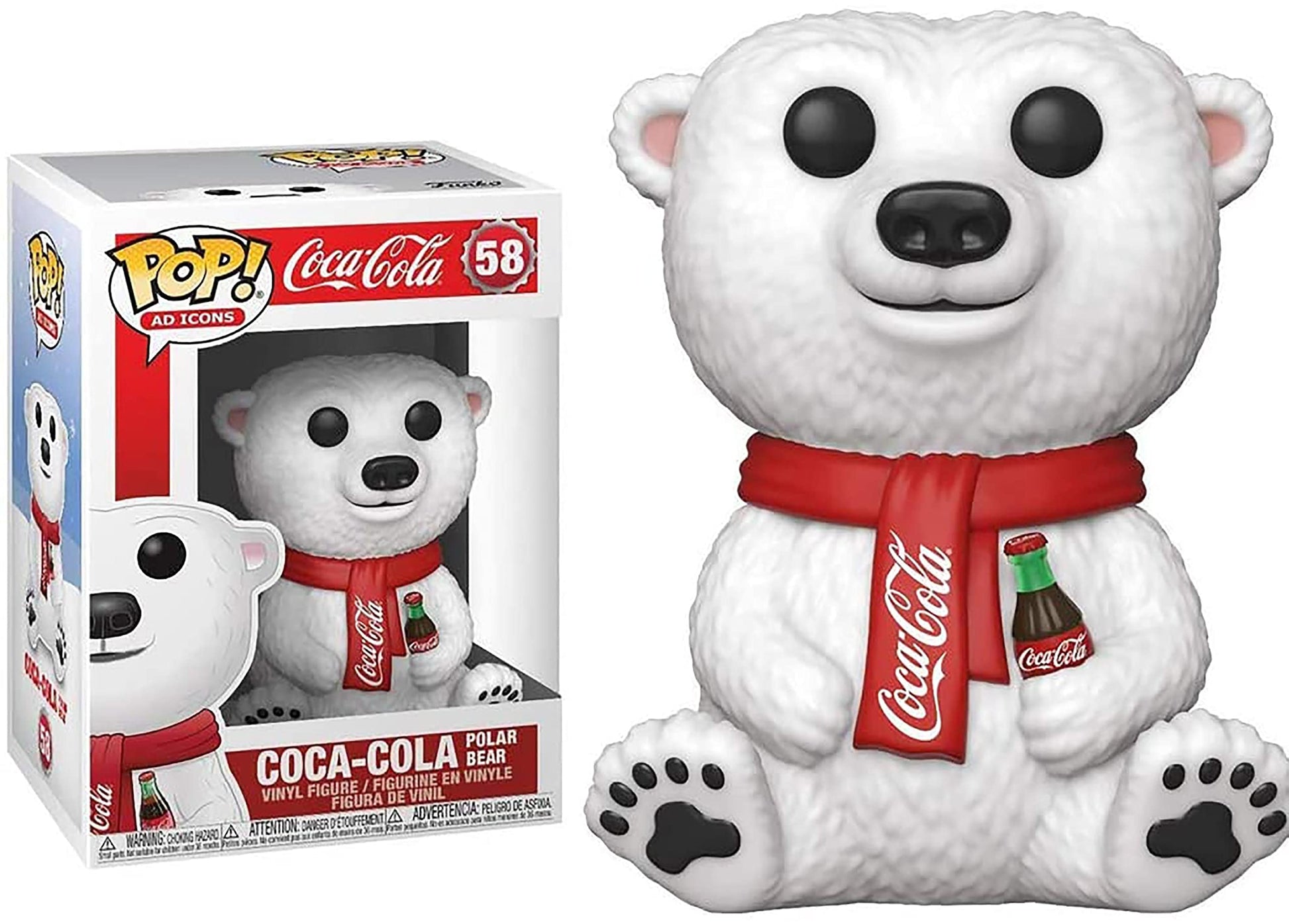 Funko Pop! AD Icons: Coca-Cola - Polar Bear, Multicolor, Model:41732