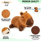 Happy Fuel Capybara Microwavable & Weighted Stuffed Animals -1.5 Lbs Unscented Heating Pad for Period Cramps Pain Relief and Anxiety, Cute Capybara