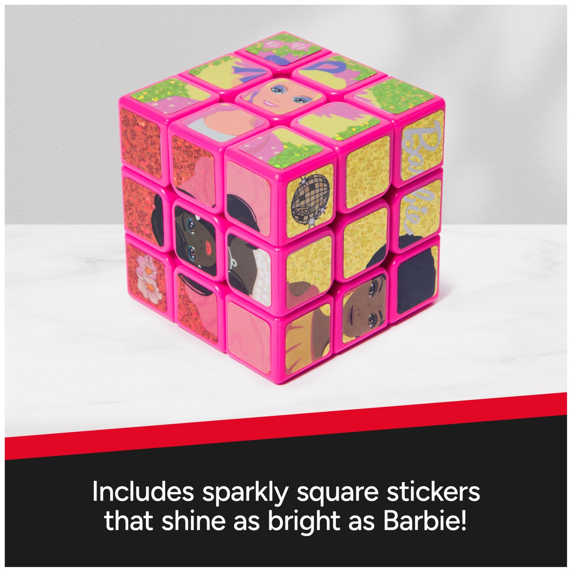 Rubik's Cube Barbie 50th Anniversary 3x3 Cube Collectible Brain Teaser