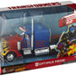 Jada Optimus Prime Truck with Robot on Chassis from Transformers Movie Hollywood Rides Series Diecast Model 30446