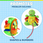 Buckle Toys - Bucky Turtle - Toddler Learning Activity - Develop Motor Skills and Problem Solving - Counting and Color Recognition - Sensory Stuffed