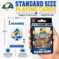 Masterpieces NFL Los Angeles Rams Playing Cards - Officially Licensed, 54 Card Deck - Ages 4+