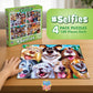 MasterPieces - Jigsaw Puzzle Set for Kids 6+ Years, 4-Pack of 100 Pieces, Educational and Fun Game, Silly Animals Collection, Gift Idea for Children
