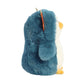 Aurora® Playful Pompom Penguin™ Dragon Stuffed Animal - Vibrant Companions for Warm Cuddles - Perfect for Adults, Kids, and Birthdays - Blue 7 Inches