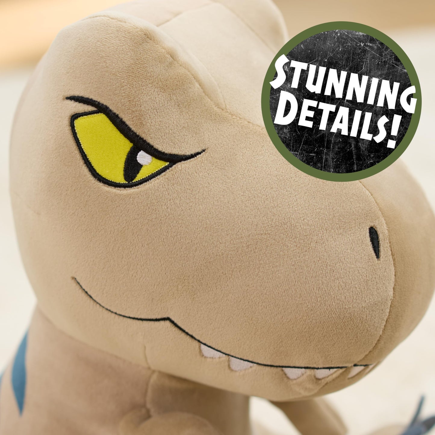 JURASSIC WORLD Rebirth Weighted Comfort Plush T. rex