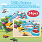 Wooden Puzzles for Kids Ages 3-5, 4 Packs Puzzles for Kids Ages 4-6,Vehicle