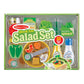 Slice & Toss Salad: Play Food Set Bundle with 1 Theme Compatible M&D Scratch Fun Mini-Pad (09310)