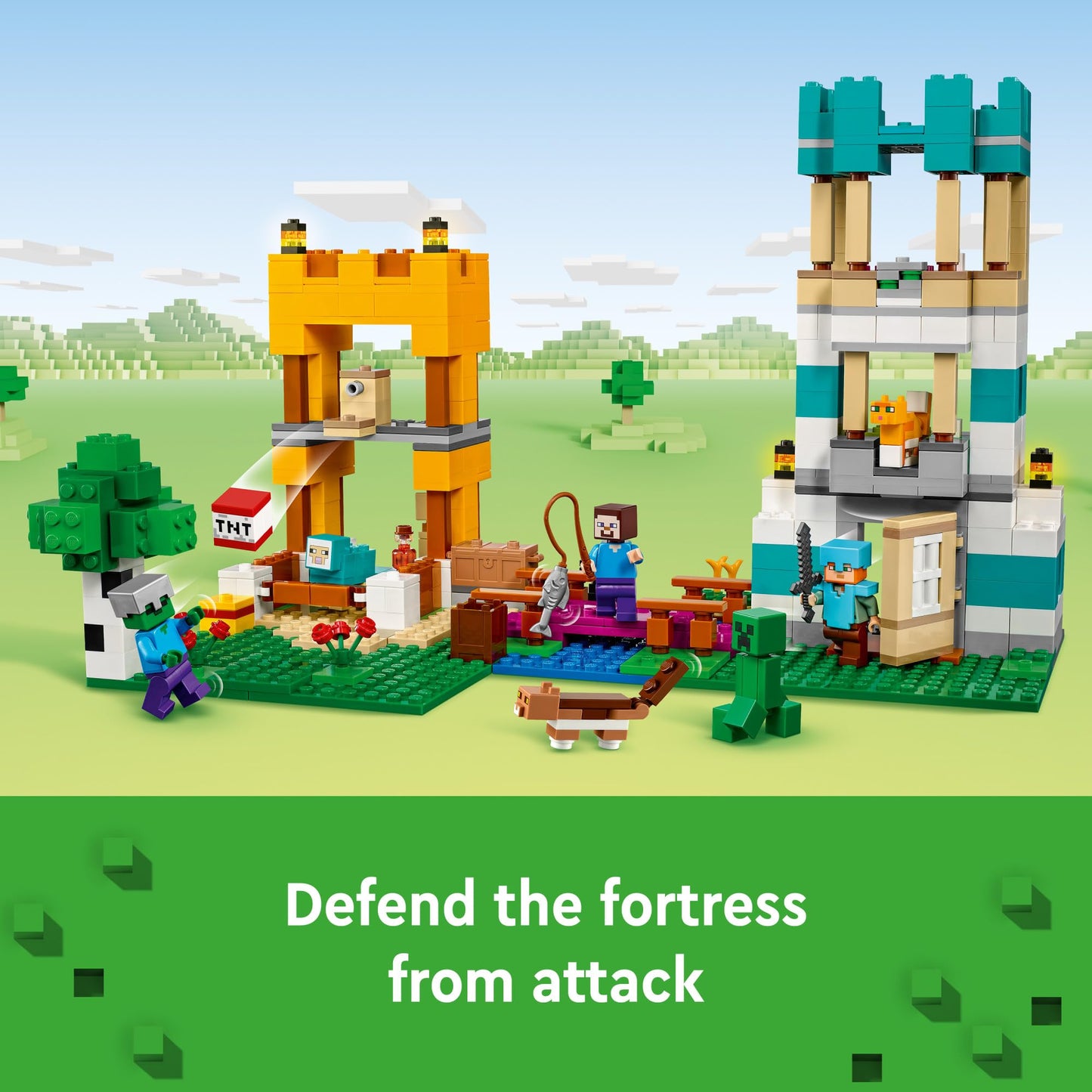 LEGO Minecraft The Crafting Box 4.0 Building Toy - Pretend Playset for Boys & Girls, Ages 8+ - Gift for Birthdays - Minecraft Toy for Kids & Video