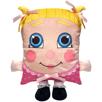 Pillow People: Sweetie Pie Dreams Plush -2-in-1 Toy & Pillow, 80s Nostalgic Plush Pal Reimagined, Soft Stuffed Rectangular Character, Nap-Play Design