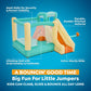 H2OGO! Slidetastic Kids Inflatable Bounce House with Slide & Blower, Pastel