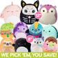 Squishmallows Mystery Squad Box - 3-Pack Plush Set (1 Jumbo 12” + 2 Medium 8”) Official Jazwares Collectible Stuffed Animals - Surprise Mystery Gift