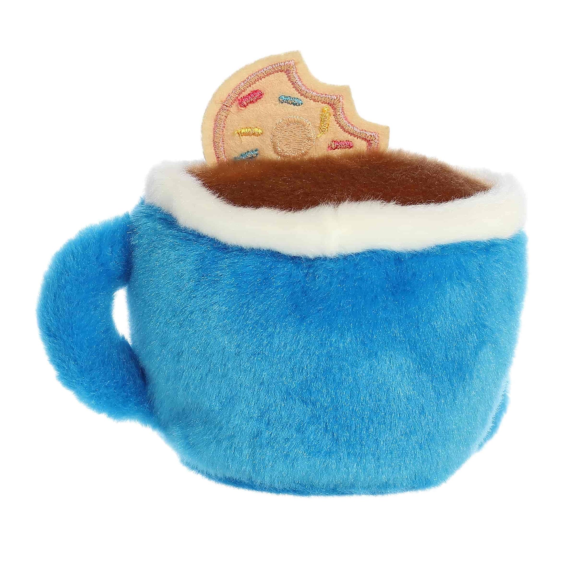 Aurora® Adorable Palm Pals™ Tariq Coffee & Donut™ Stuffed Animal - Fun Collectible Plush For Kids and Adult Collectors - Perfect for Decorating Rooms