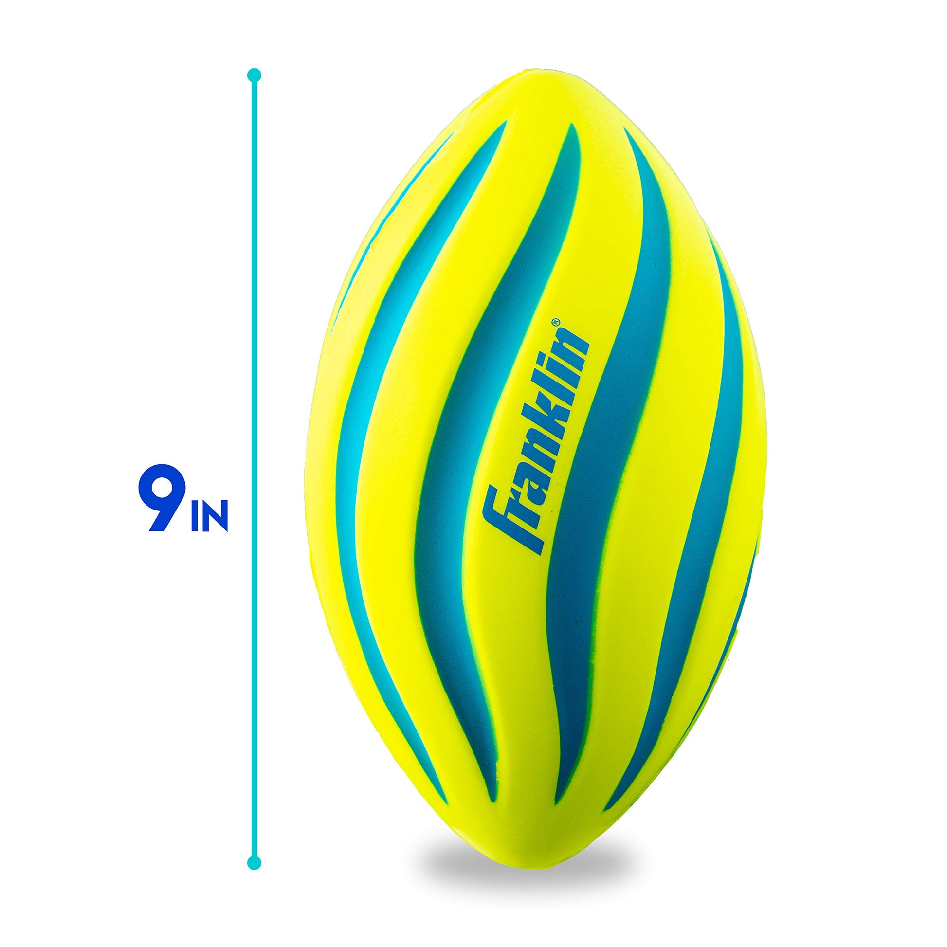 Franklin Sports Probrite Kids Foam Football - 9" - Yellow