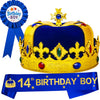 HnoonZ Its My Birthday Hat Boy,14th Birthday Gifts for Boys,14 Birthday Crown Boy,14 Birthday Boy Sash,14th Birthday Hat Boys,14th Birthday